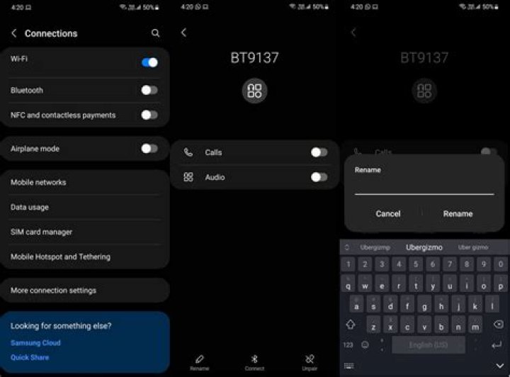 Can I rename Bluetooth devices on Android?