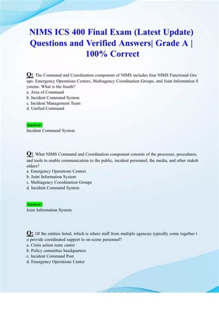 Can you take ICS 400 online?