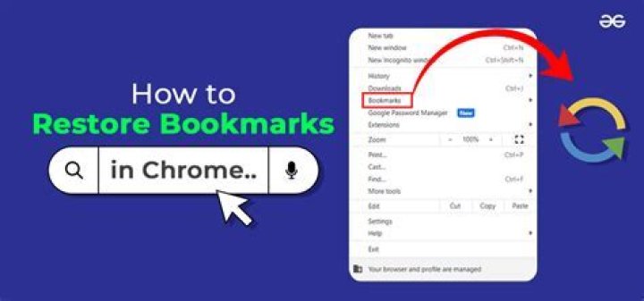 How do I restore Chrome bookmarks?