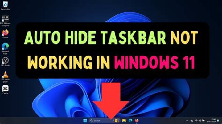 How do I turn off auto-hide taskbar Windows 7?