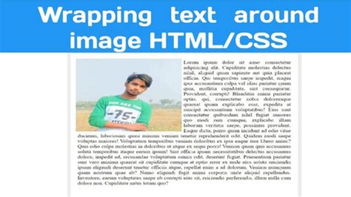 How do I wrap text around a table in HTML?