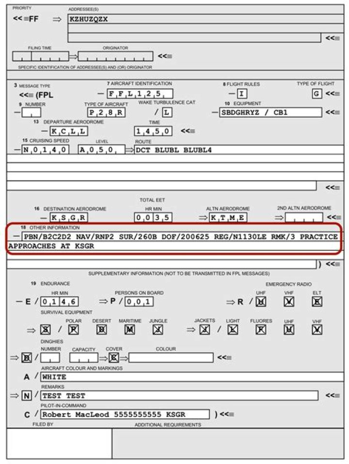 How do I write a flight plan?