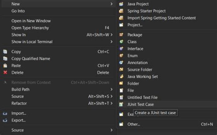 How do you auto generate JUnit test cases?