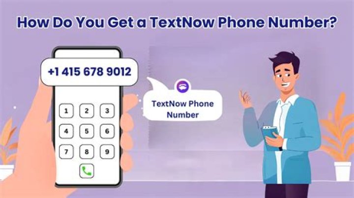 How do you get a phone number on TextNow?