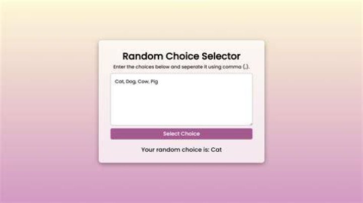 How do you make a random choice in JavaScript?