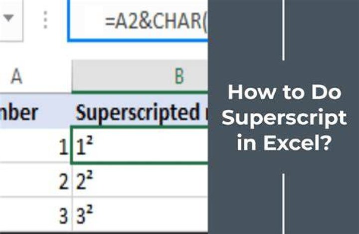 How do you superscript a title in a chart in Excel?