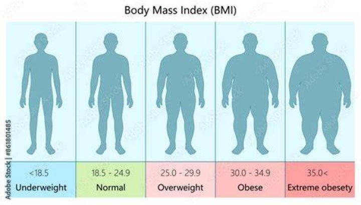 How many pounds is considered overweight?