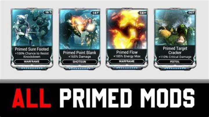 How much does it cost to max out a primed mod?