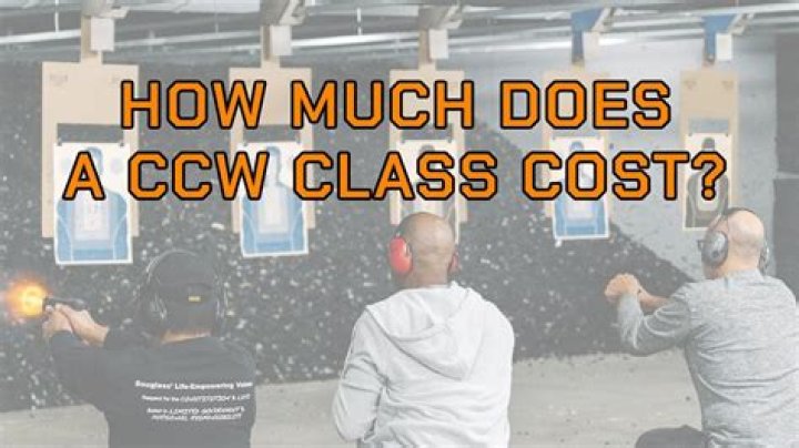 How much does the CCW cost?