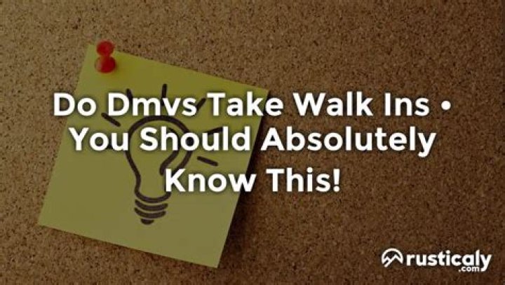 Is Florida DMV taking walk ins?