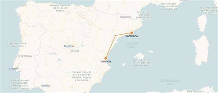 Is there a train between Valencia and Barcelona?