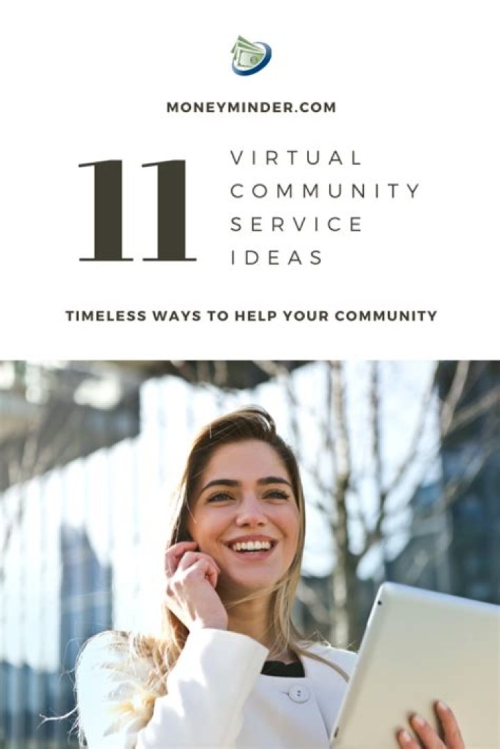 What are some virtual community service ideas?