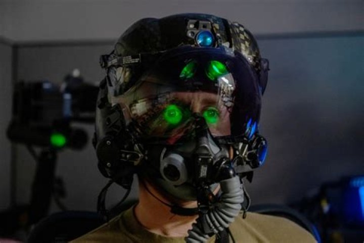 What do fighter pilots see in their helmets?