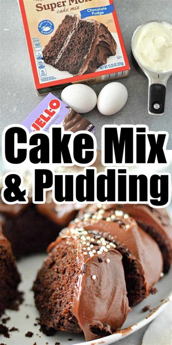 What does adding instant pudding to cake mix do?