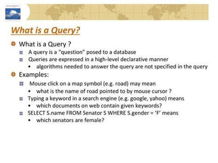What does queried mean?