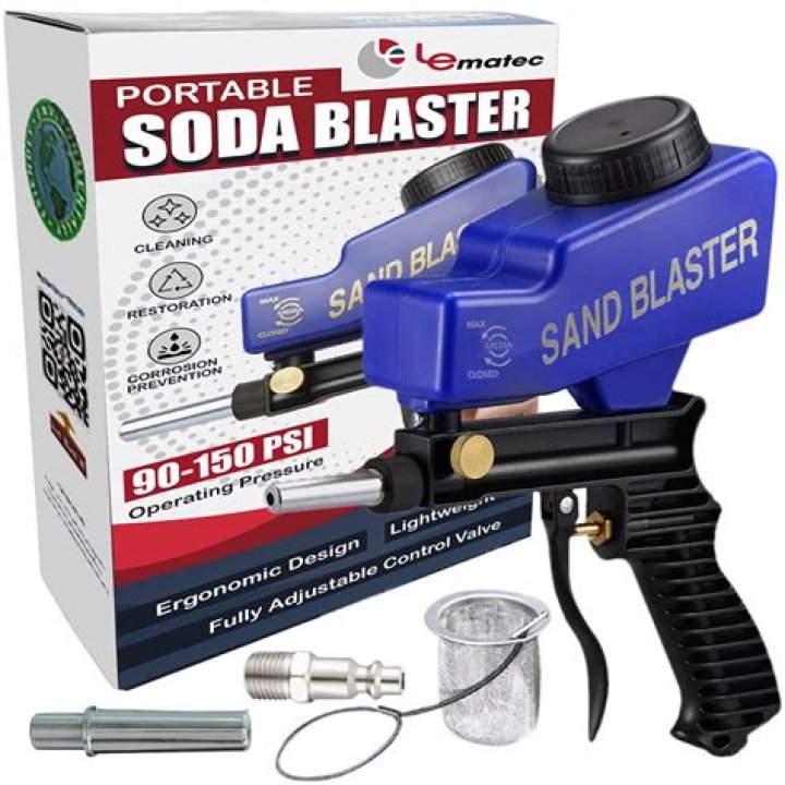 What equipment do I need for soda blasting?