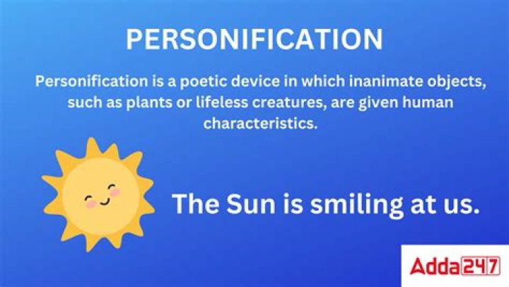 What is a personification about nature?