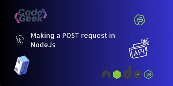 What is request POST in node js?
