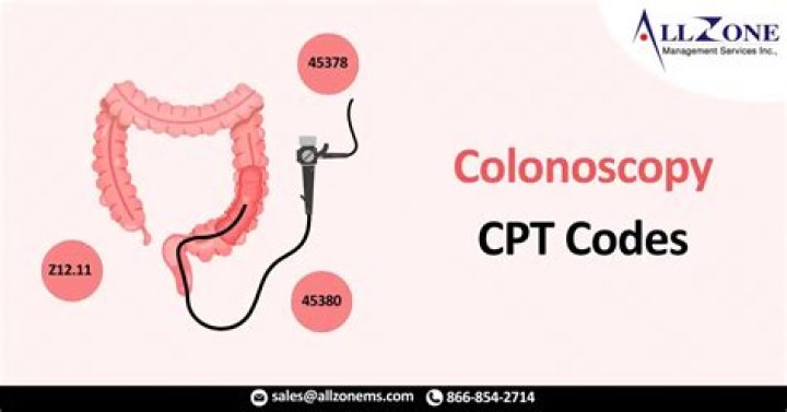 What is the CPT code for screening colonoscopy?