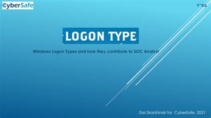 What logon types are they using?