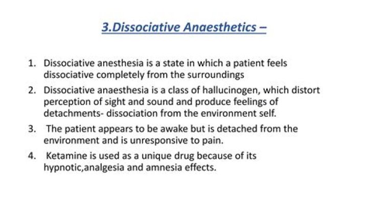 What produces dissociative anesthesia?